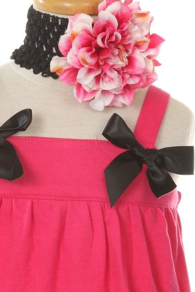 fuschia and black baby clothes